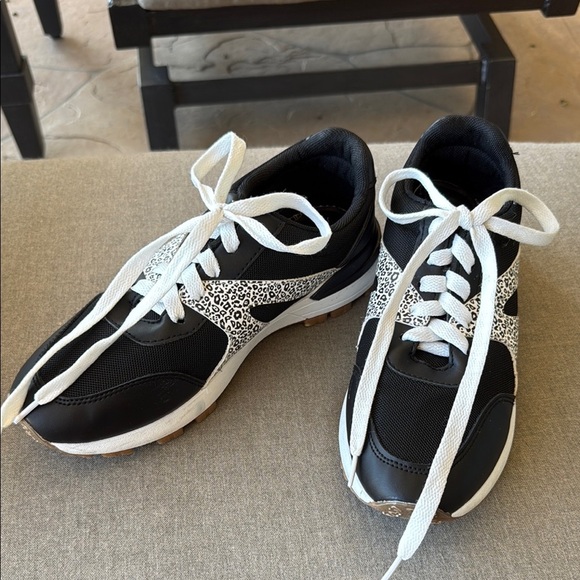 Rachel Zoe Leopard Print Sneakers - Picture 1 of 5